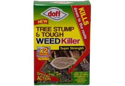 Doff Tree Stump & Tough Weed Killer (2 x 100ml sachets)